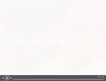 Tablet Screenshot of jeremylangdale.com